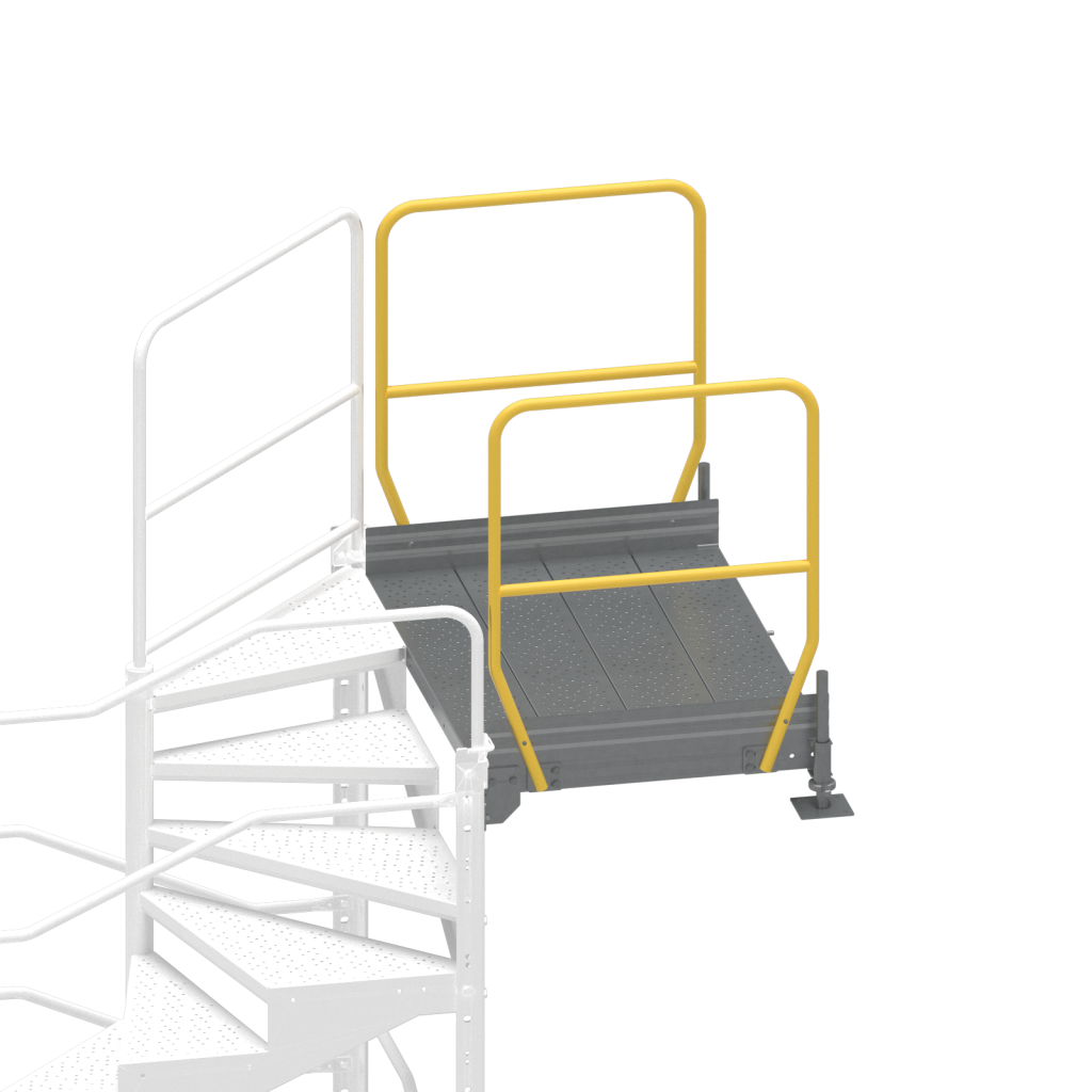Alternatywne opcje montażu kolejnego podestu zejściowego 2