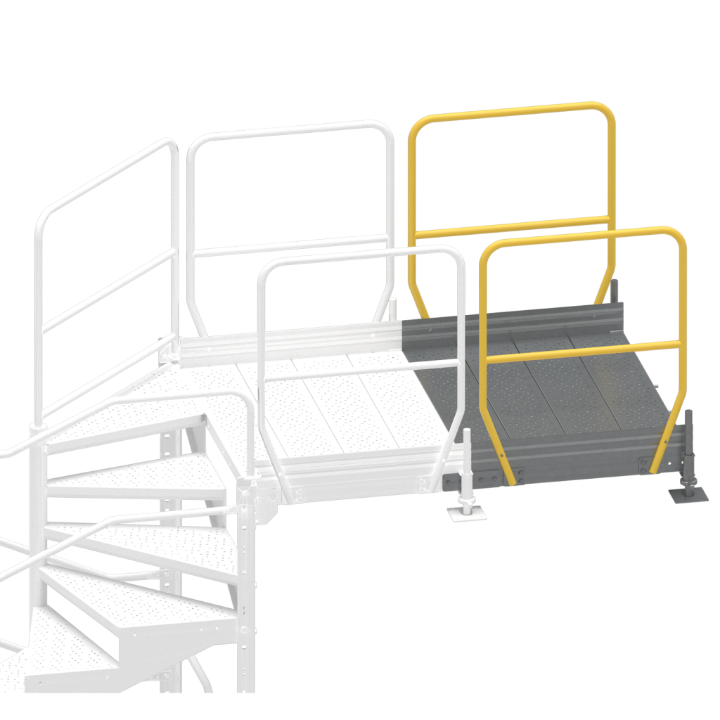 Alternatywne opcje montażu kolejnego podestu zejściowego 1