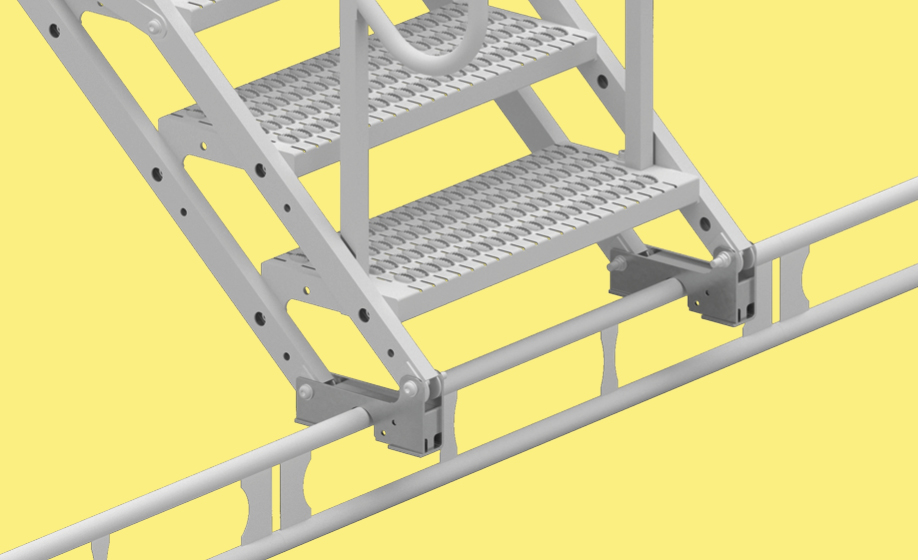 Schody TAS - aluminium - uchwyt dolny do rusztowań