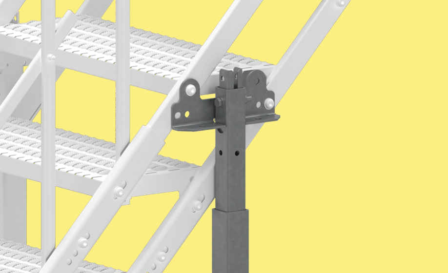 Schody TAS - stal - podpora/słup dla schodni