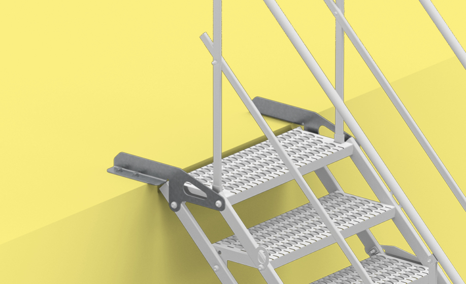 Schody TAS - stal - stopa górna wyrównująca ostatni stopień